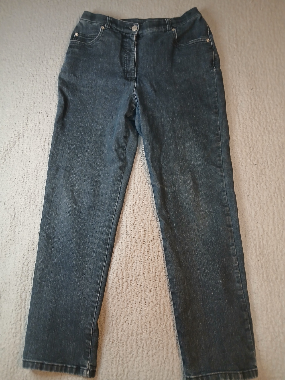 Alison Daley Womens Denim Jeans Size 6 Petite Black Stretch